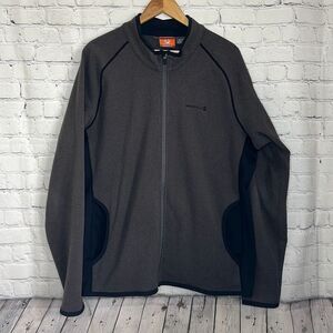 Merrell Select Regulate Men's XL Fleece Full Zip  Sweater Jacket‎ Gray Black